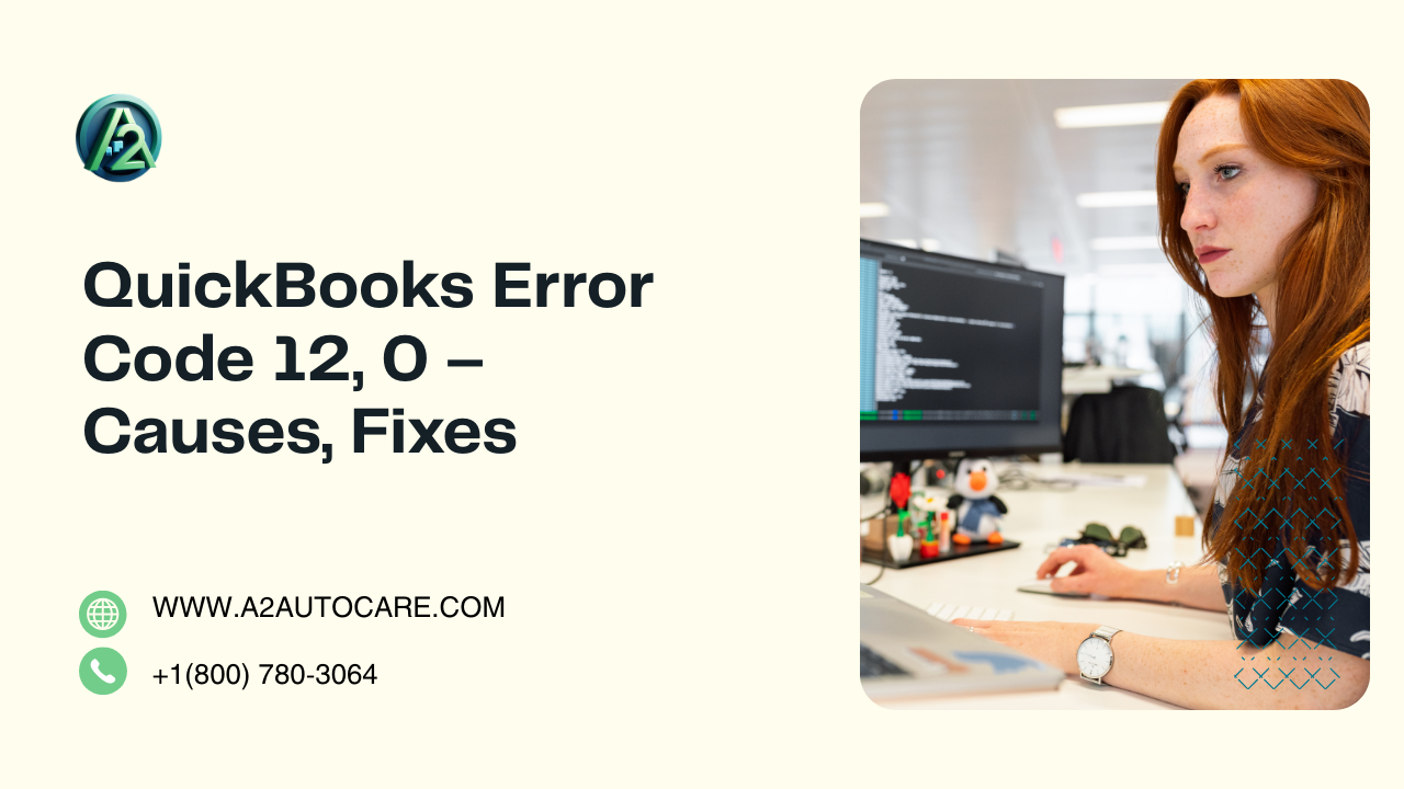 Repair QuickBooks Error Code 12, 0